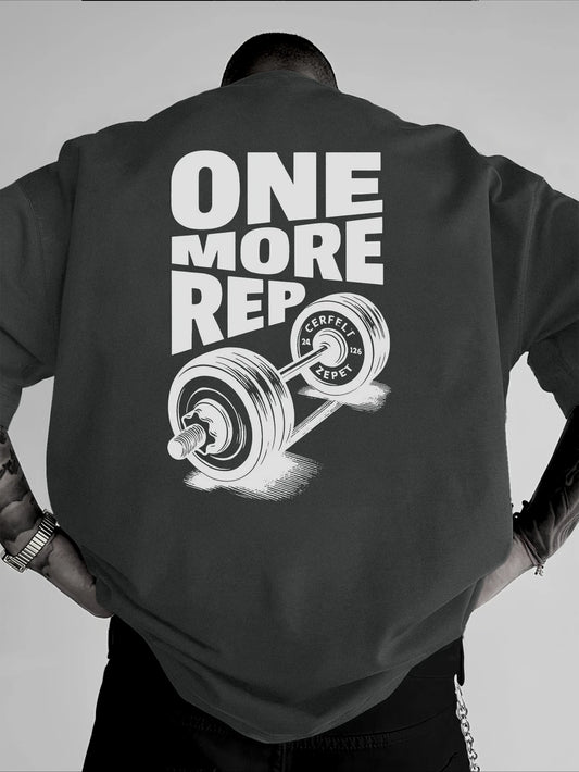 T-Shirt Oversized "ONE MORE REP"