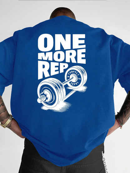 T-Shirt Oversized "ONE MORE REP"