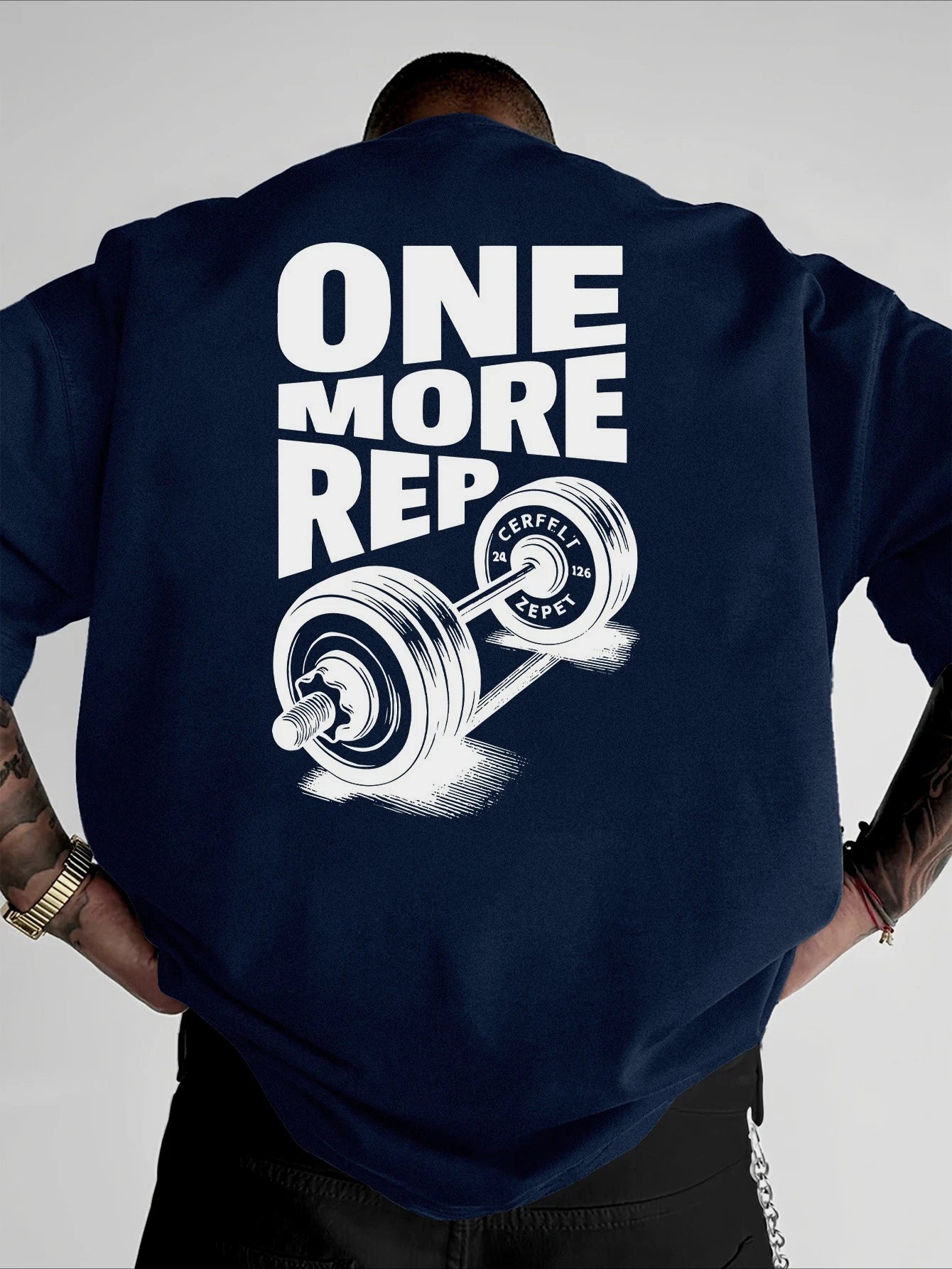 T-Shirt Oversized "ONE MORE REP"