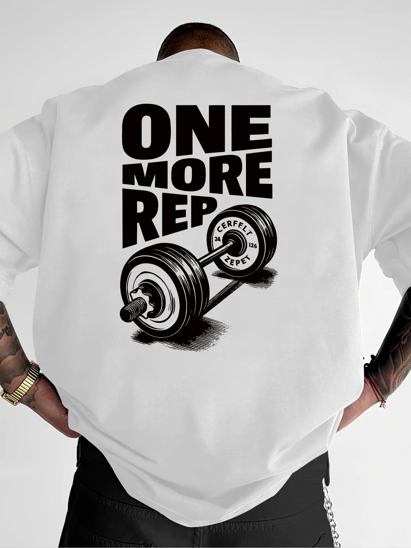 T-Shirt Oversized "ONE MORE REP"