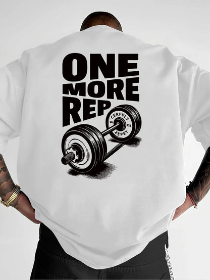 T-Shirt Oversized "ONE MORE REP"