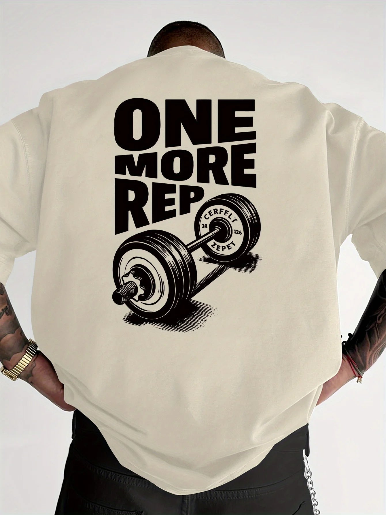 T-Shirt Oversized "ONE MORE REP"