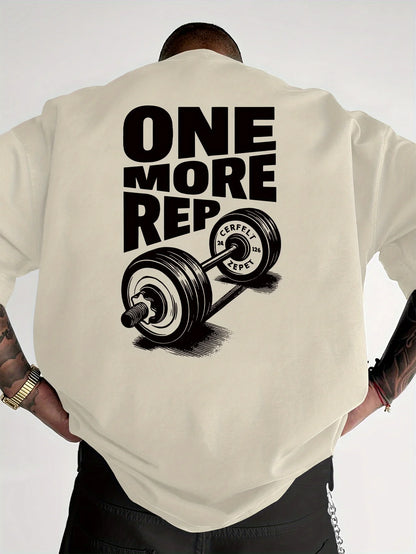 T-Shirt Oversized "ONE MORE REP"