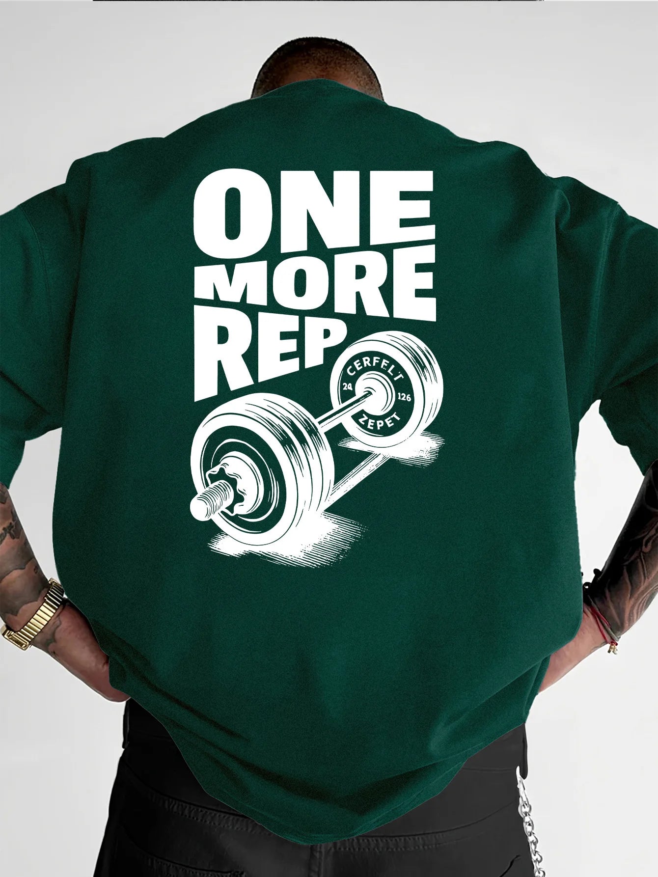 T-Shirt Oversized "ONE MORE REP"