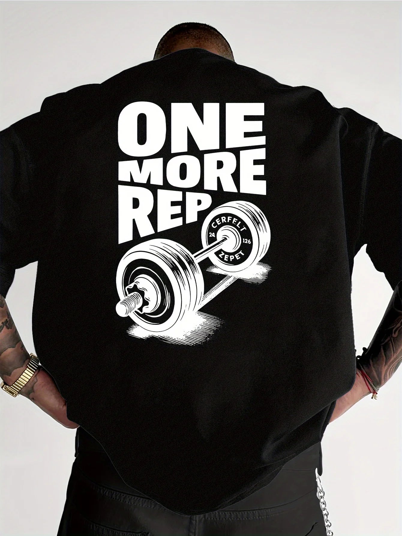 T-Shirt Oversized "ONE MORE REP"