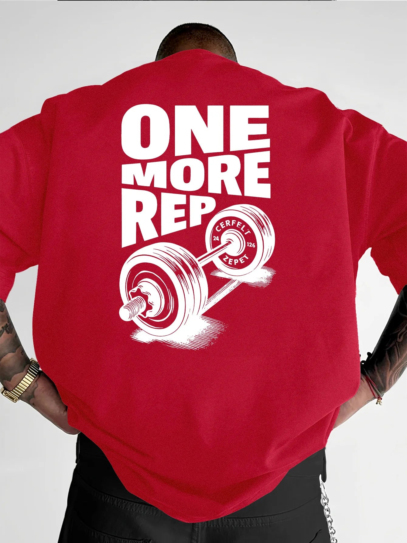 T-Shirt Oversized "ONE MORE REP"